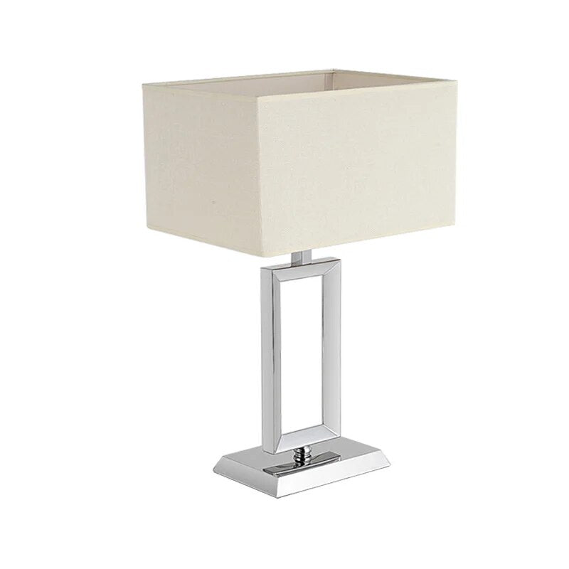 Modern luxury European stainless steel table lamp