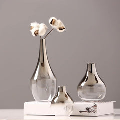 Silver Lining Glass Vase