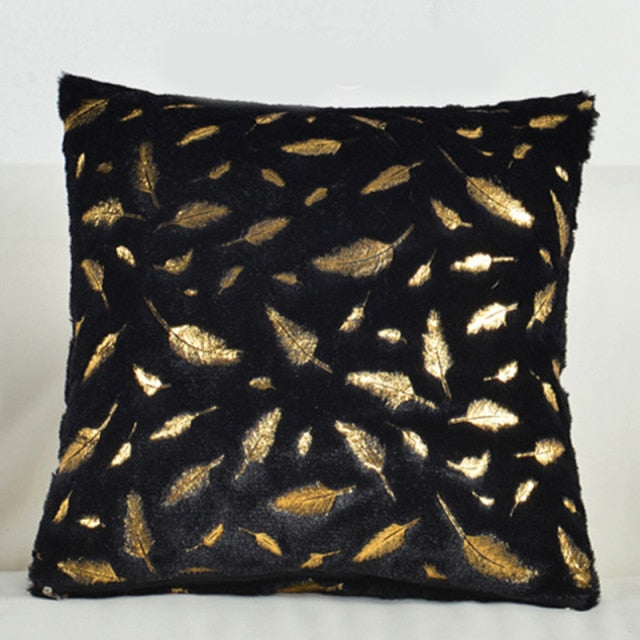 Fashion Feather Fur Decorative Cushion Cover