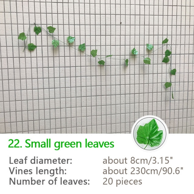 240cm Green Silk Artificial Hanging Ivy Leaf Garland Plants