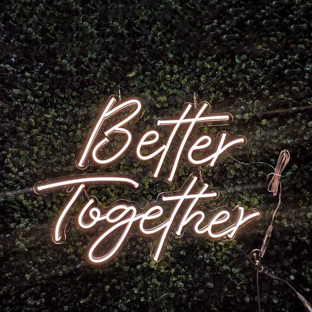 Better Together LED Neon Sign Decoration