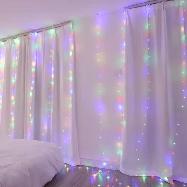 3M LED Fairy String Lights Curtain Garland USB